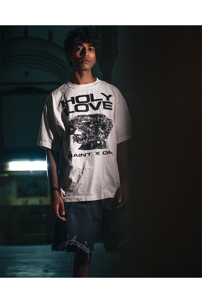 SAINT Mxxxxxx(セントマイケル) SM-MK8-0000-C08 / KK_SS T-SHIRT / HOLY LOVE / WHITE 河村康輔 Tシャツ