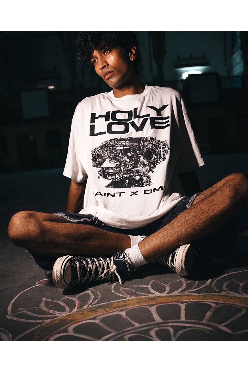 SAINT Mxxxxxx(セントマイケル) SM-MK8-0000-C08 / KK_SS T-SHIRT / HOLY LOVE / WHITE 河村康輔 Tシャツ