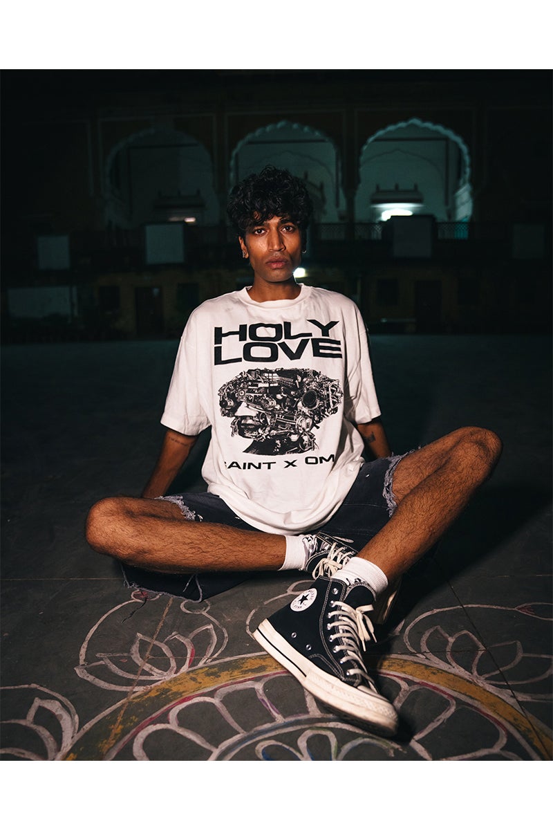 SAINT Mxxxxxx(セントマイケル) SM-MK8-0000-C08 / KK_SS T-SHIRT / HOLY LOVE / WHITE 河村康輔 Tシャツ