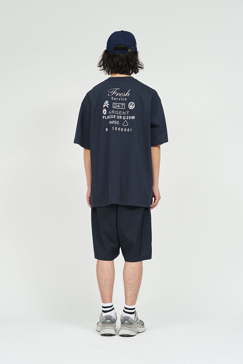 FreshService(フレッシュサービス) CORPORATE PRINTED S/S TEE "TIMEPIECE" コーポレートプリント半袖Tシャツ タイムピース FSC261-70151