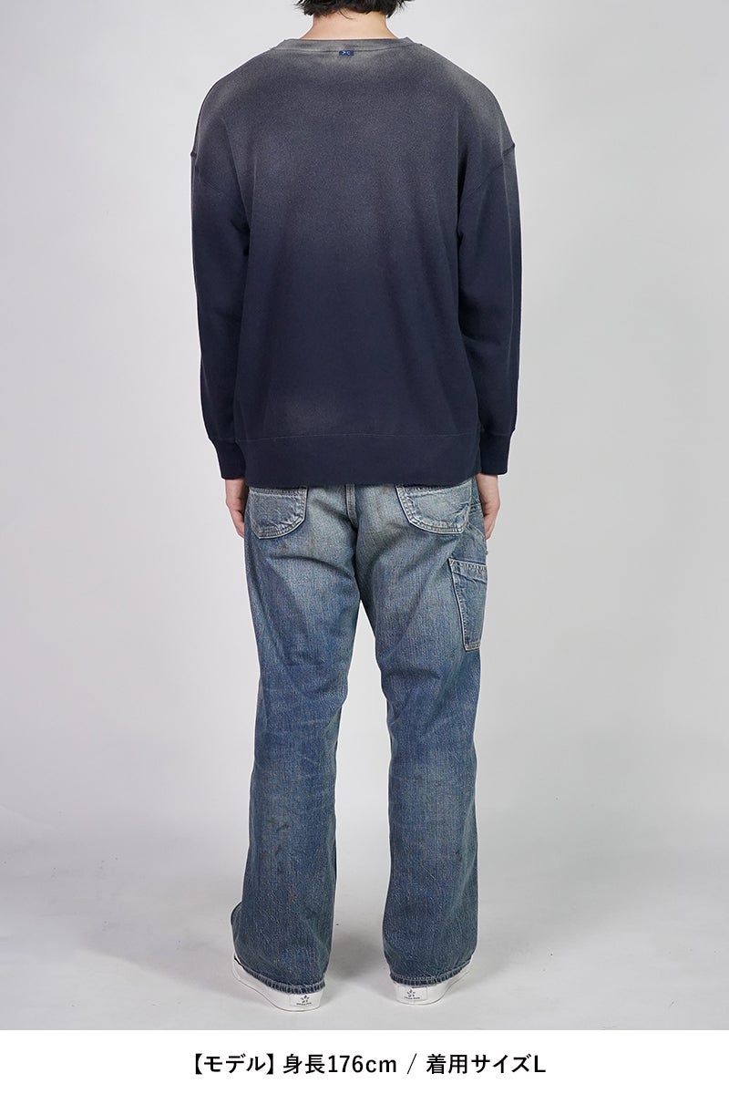 Porter Classic(ポータークラシック) H/W OHARIKO GRAFFITI PEACE COTTON CREWNECK ハンドワークお針子グラフィティピースコットンクルーネックスウェット PC-006-3996