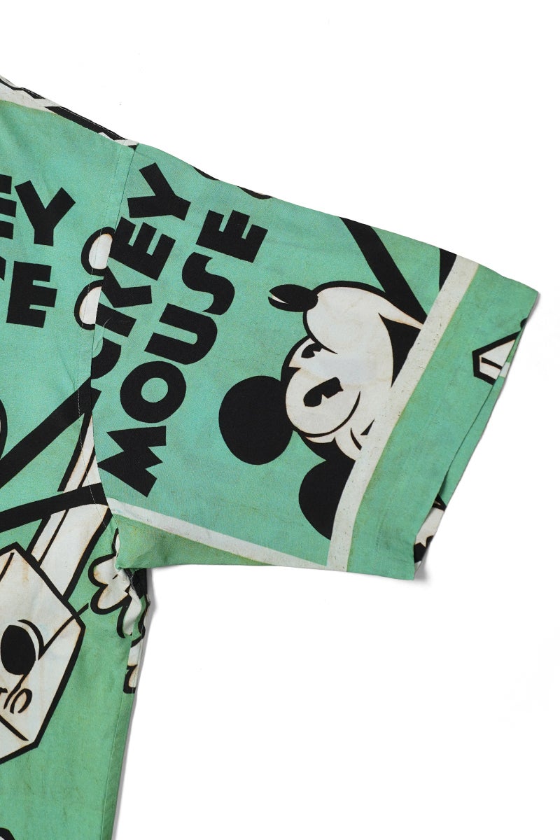 Porter Classic(ポータークラシック) DISNEY VP / PC ALOHA COLLECTION ALOHA SHIRT / MICKEY & GUITAR ディズニーヴィンテージポスター ポータークラシックアロハコレクション アロハシャツ ミッキー＆ギター DP-024-3965
