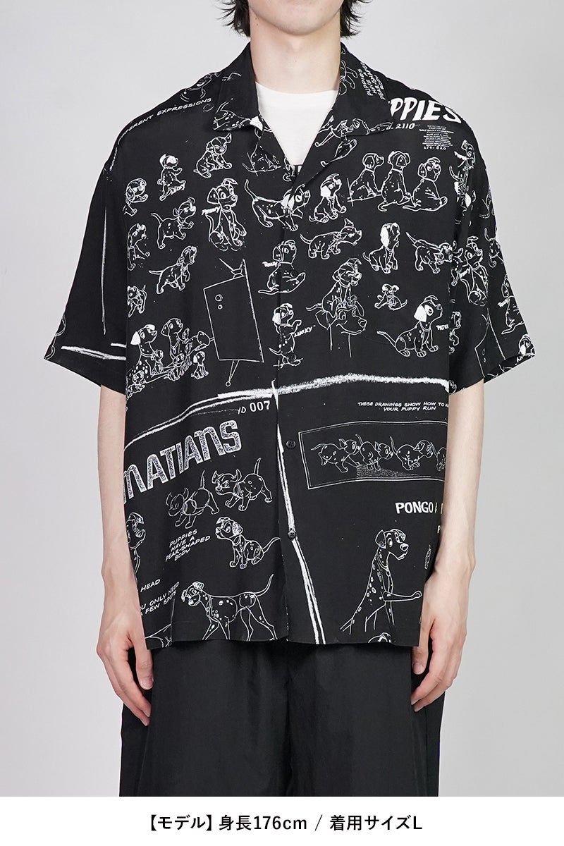 Porter Classic(ポータークラシック) DISNEY MS / PC ALOHA COLLECTION ALOHA SHIRT / 101 DALMETIANS ディズニーヴィンテージモデルシート ポータークラシックアロハコレクション アロハシャツ 101匹わんちゃん DP-024-3966