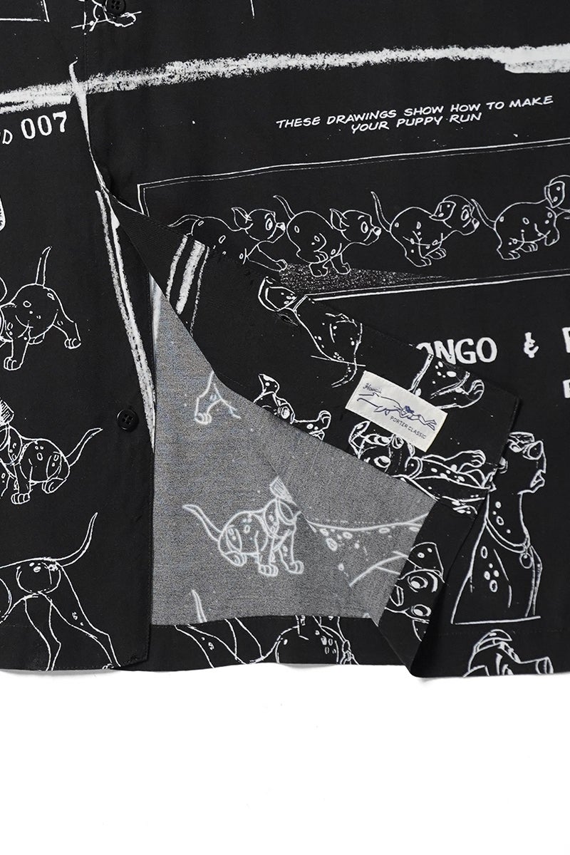 Porter Classic(ポータークラシック) DISNEY MS / PC ALOHA COLLECTION ALOHA SHIRT / 101 DALMETIANS ディズニーヴィンテージモデルシート ポータークラシックアロハコレクション アロハシャツ 101匹わんちゃん DP-024-3966