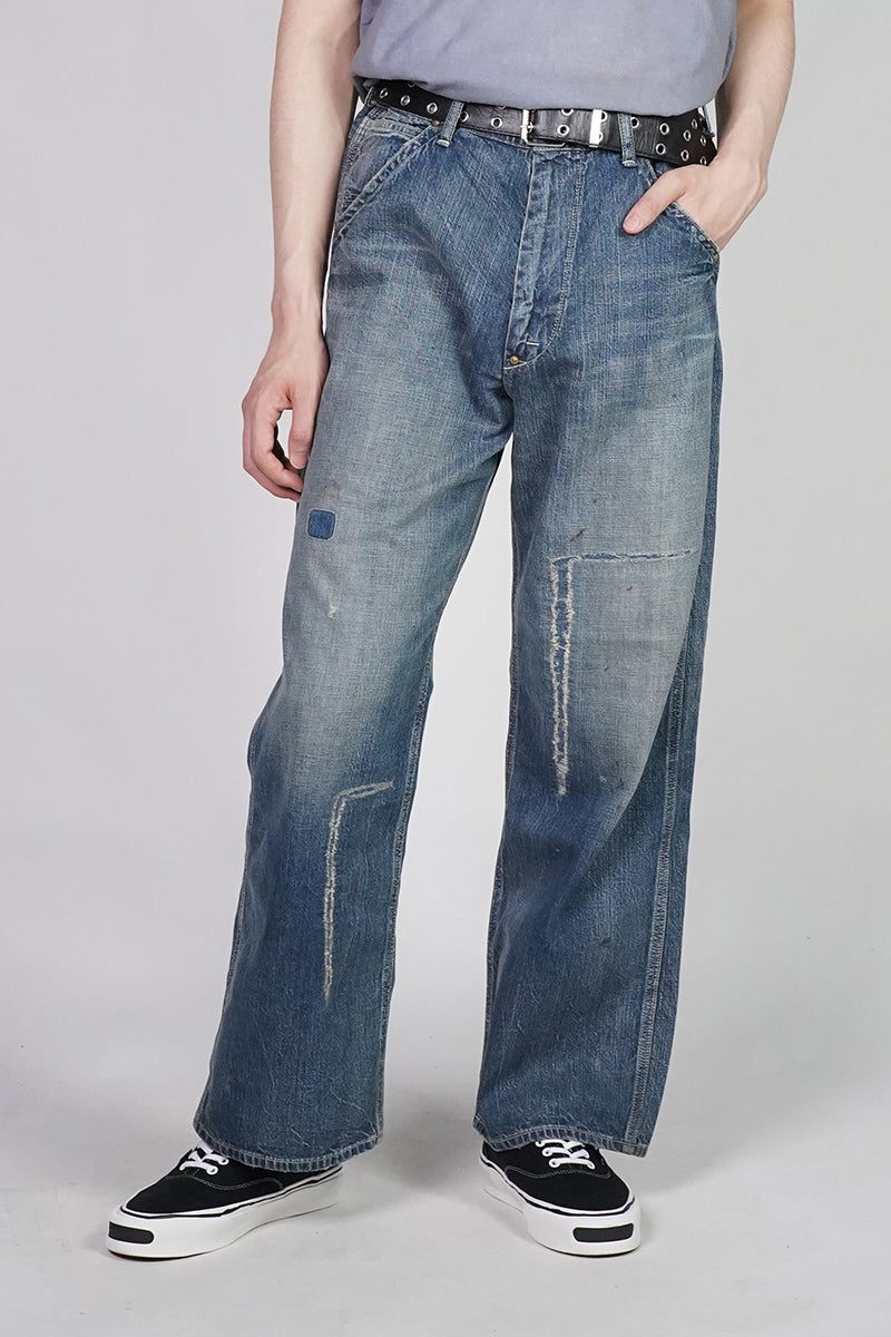 BOWWOW(バウワウ) HERITAGE DENIM PAINTER PANTS AGED ヘリテージデニムペインターパンツエイジド BW261-HDPP