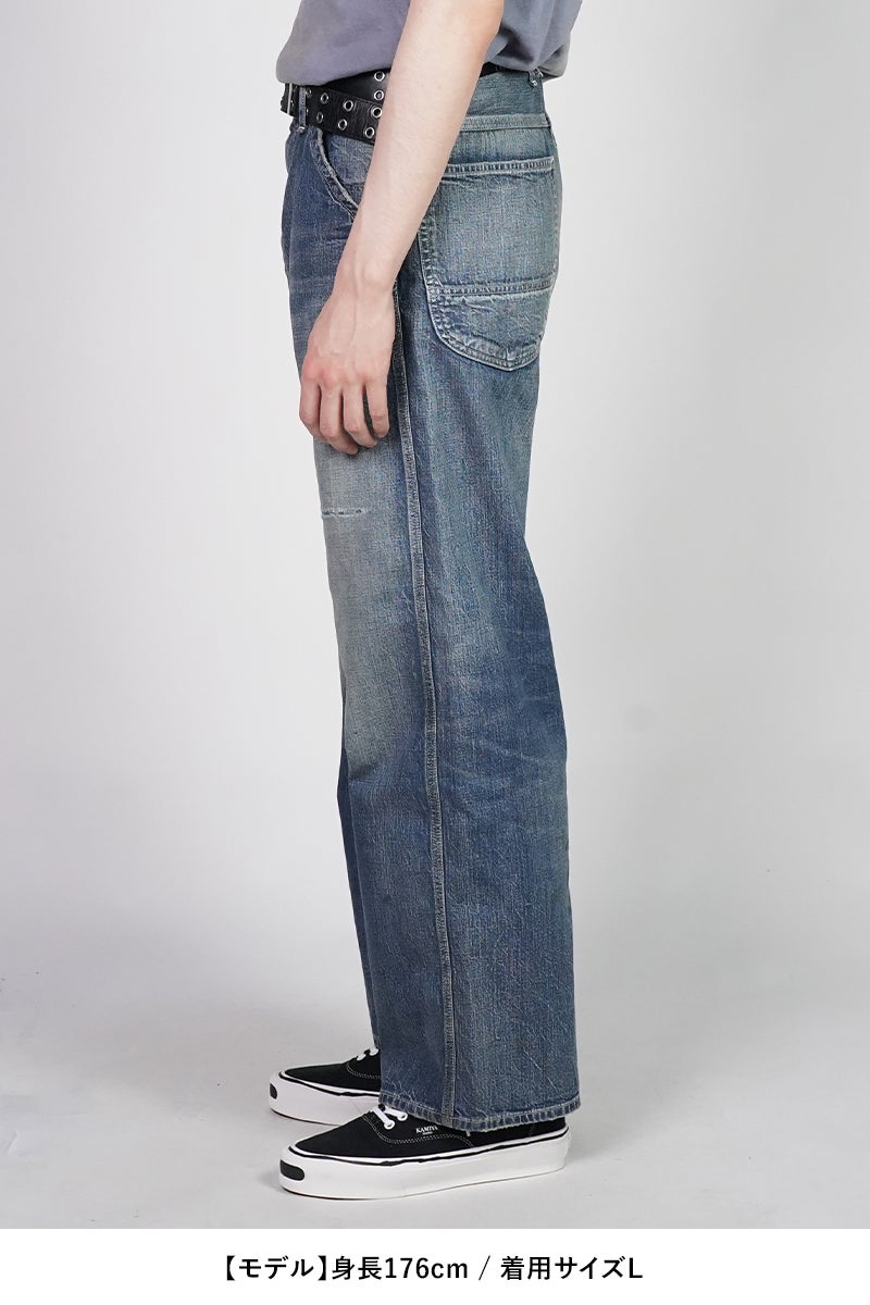 BOWWOW(バウワウ) HERITAGE DENIM PAINTER PANTS AGED ヘリテージデニムペインターパンツエイジド BW261-HDPP