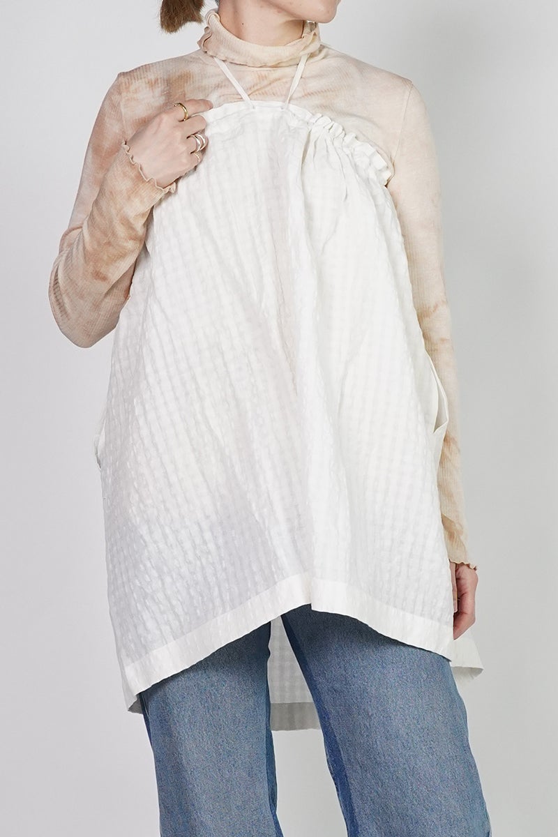 kengo(ケンゴ) linen cotton pokopoko gingham check top リネンコットンポコポコギンガムチェックトップス K26SS-BL1