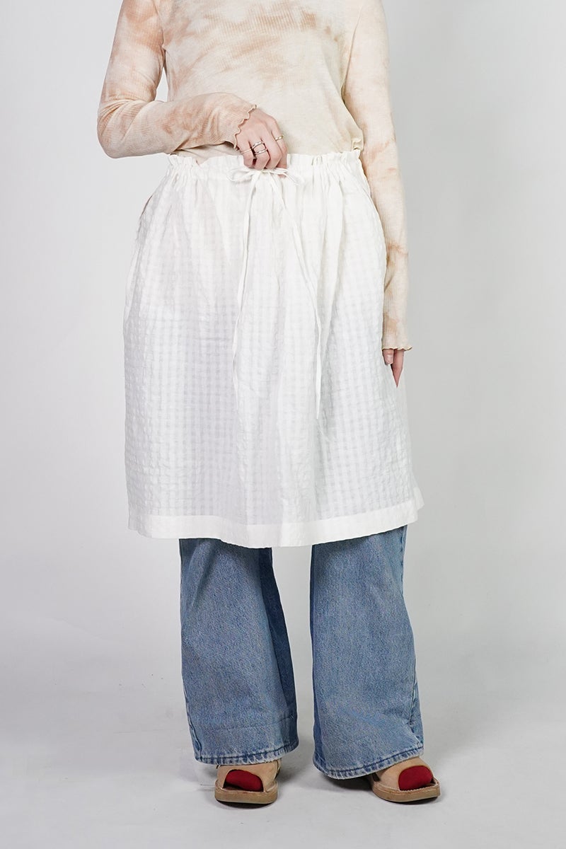 kengo(ケンゴ) linen cotton pokopoko gingham check top リネンコットンポコポコギンガムチェックトップス K26SS-BL1