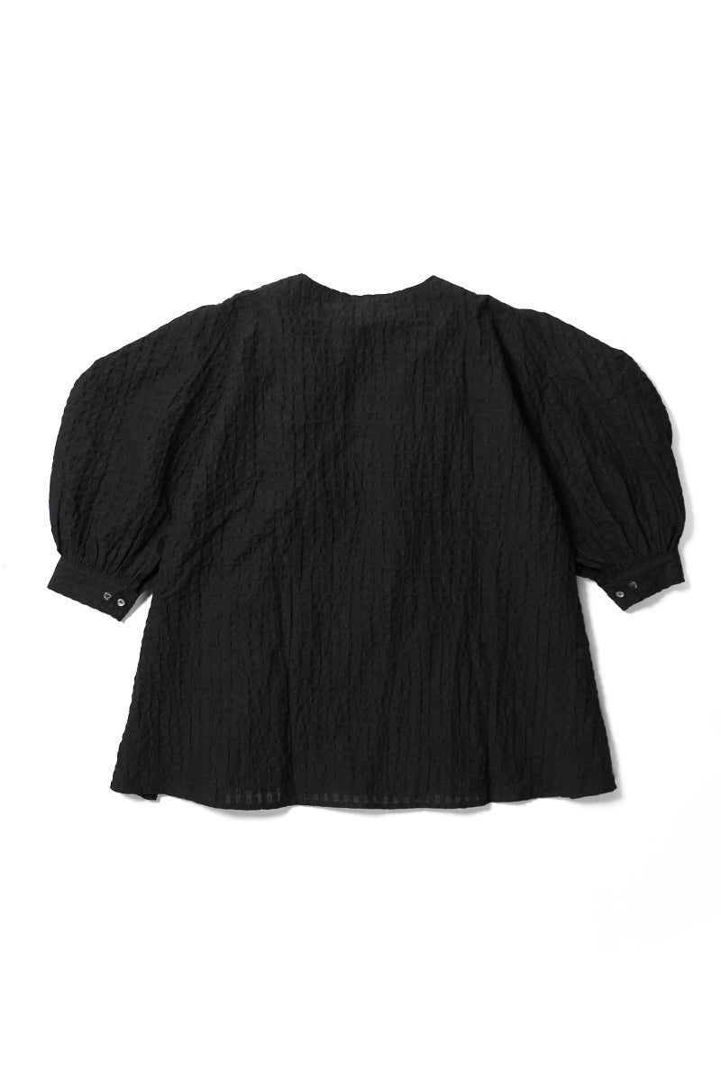 kengo(ケンゴ) linen cotton pokopoko gingham check blouse リネンコットンポコポコギンガムチェックブラウス K26SS-BL2