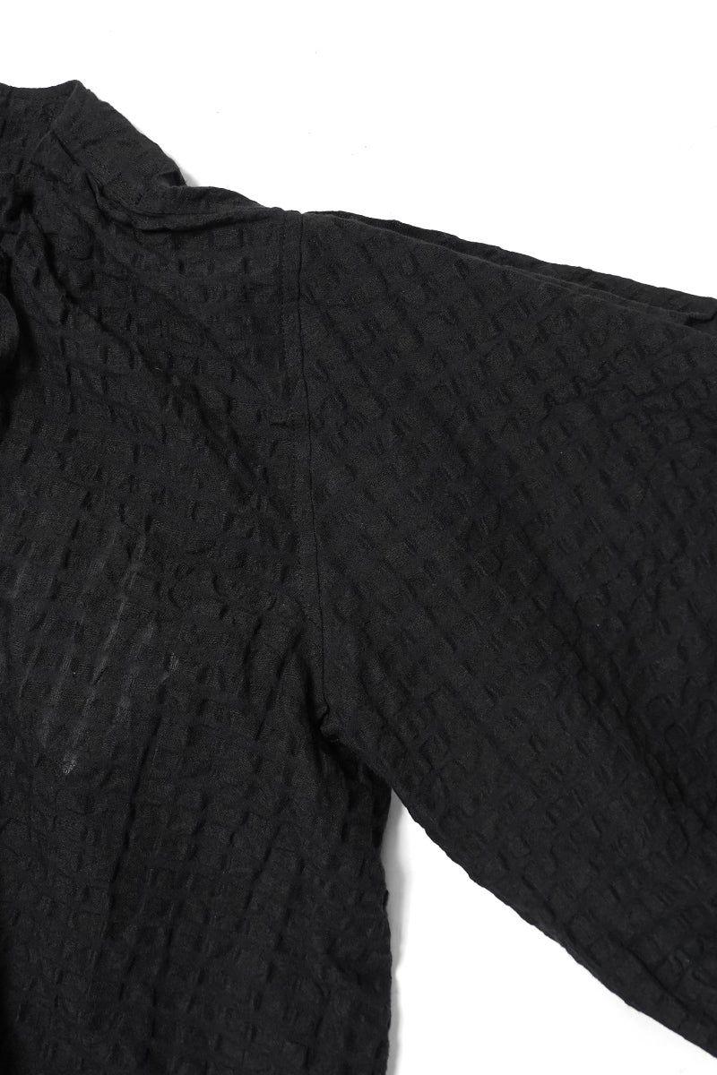 kengo(ケンゴ) linen cotton pokopoko gingham check blouse リネンコットンポコポコギンガムチェックブラウス K26SS-BL2