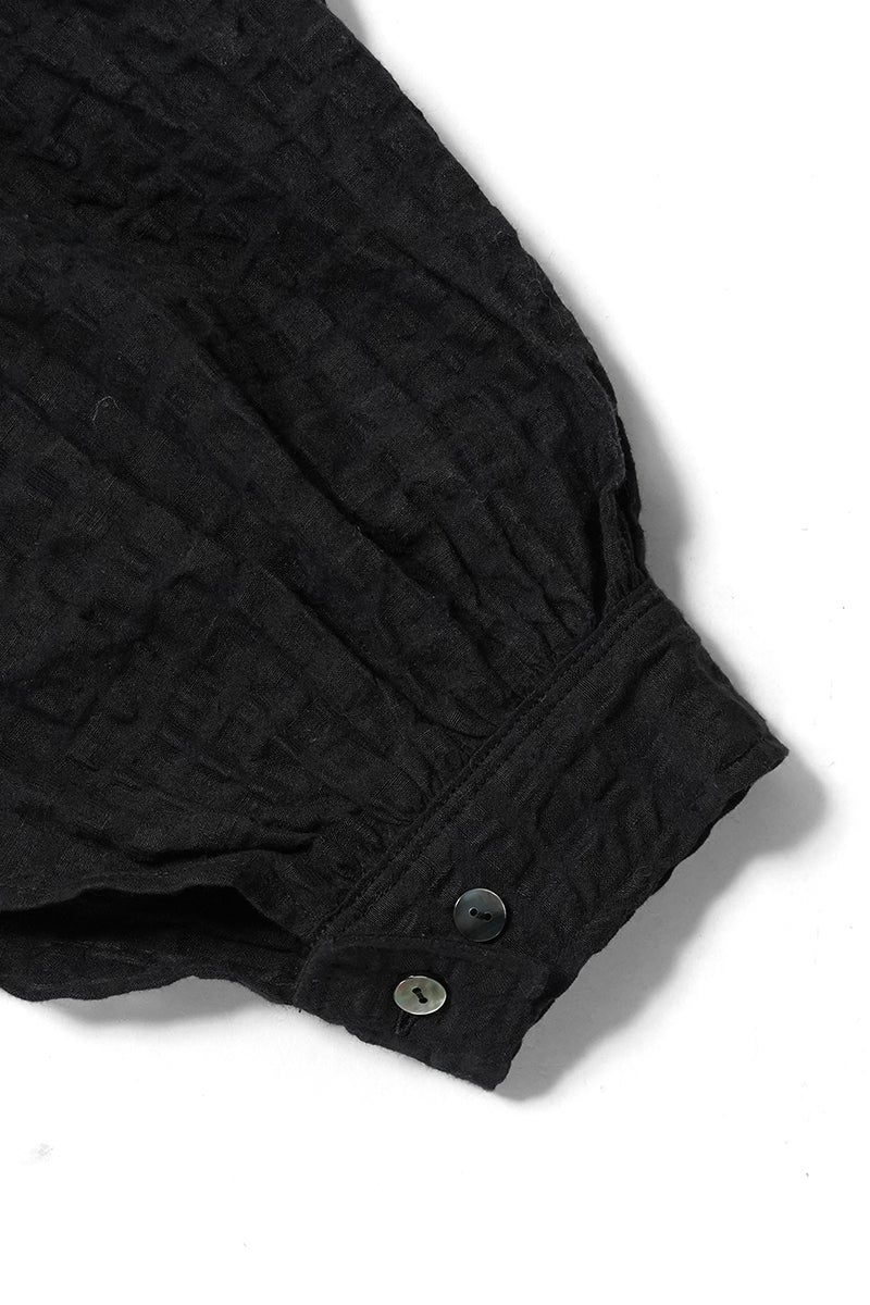 kengo(ケンゴ) linen cotton pokopoko gingham check blouse リネンコットンポコポコギンガムチェックブラウス K26SS-BL2