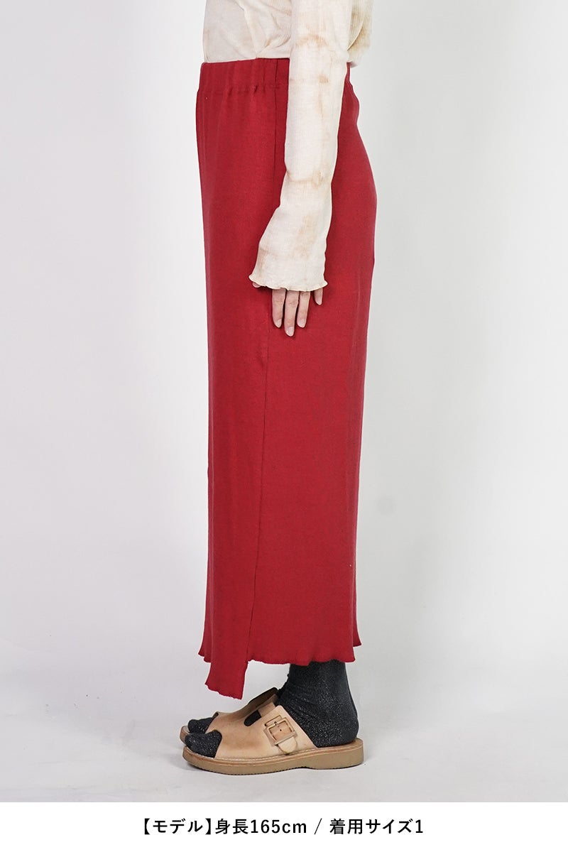 kengo(ケンゴ) garagara rib long skirt ガラガラリブロングスカート K26SS-SK1