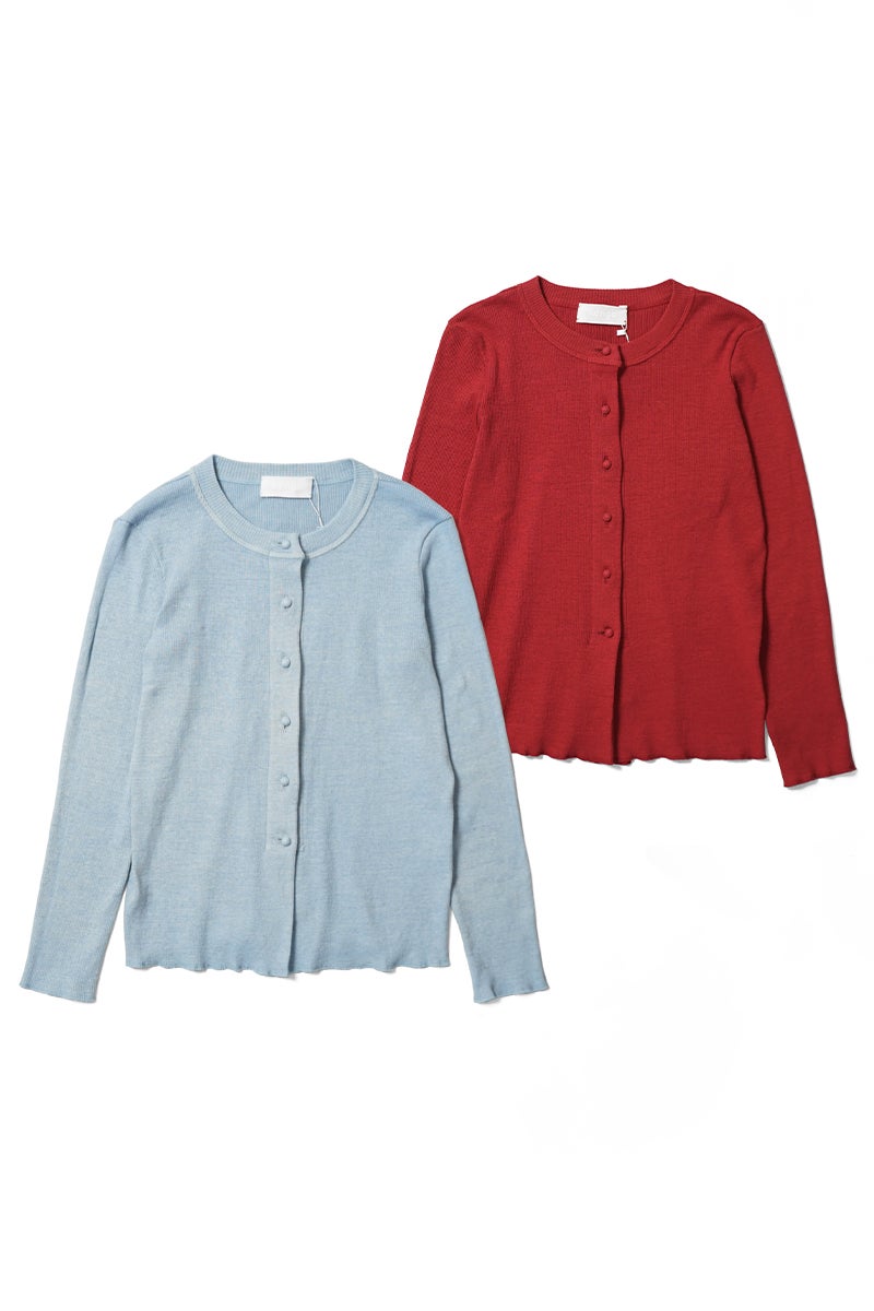 kengo(ケンゴ) garagara rib crew neck cardigan ガラガラリブクルーネックカーディガン K26SS-TP5