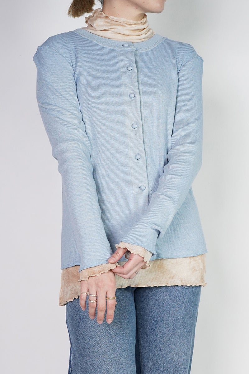 kengo(ケンゴ) garagara rib crew neck cardigan ガラガラリブクルーネックカーディガン K26SS-TP5