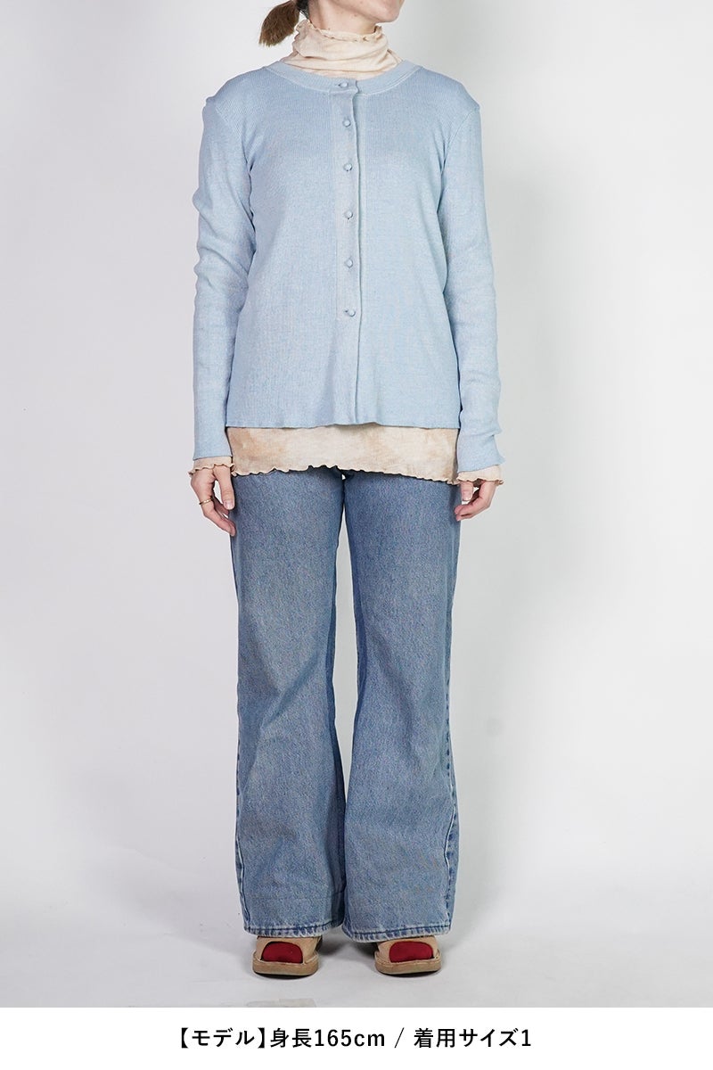 kengo(ケンゴ) garagara rib crew neck cardigan ガラガラリブクルーネックカーディガン K26SS-TP5