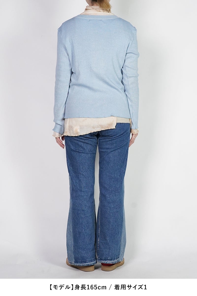 kengo(ケンゴ) garagara rib crew neck cardigan ガラガラリブクルーネックカーディガン K26SS-TP5