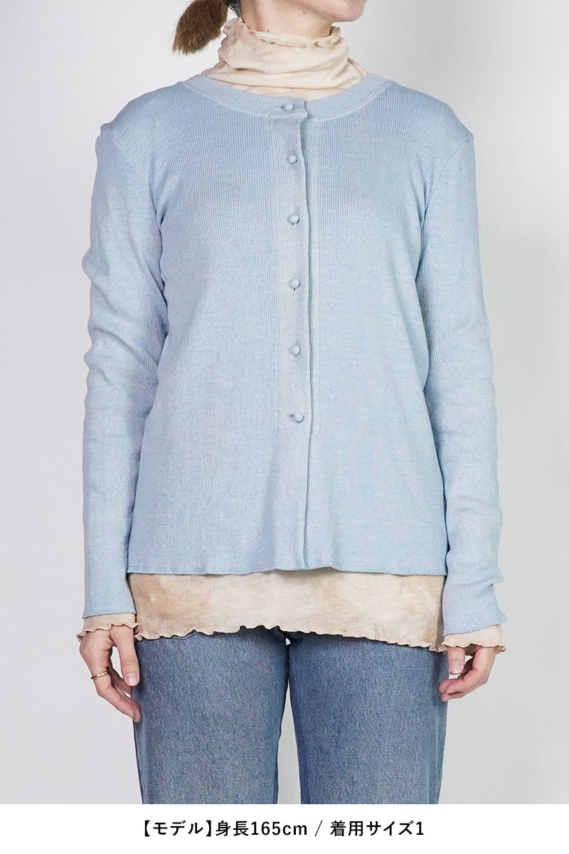 kengo(ケンゴ) garagara rib crew neck cardigan ガラガラリブクルーネックカーディガン K26SS-TP5