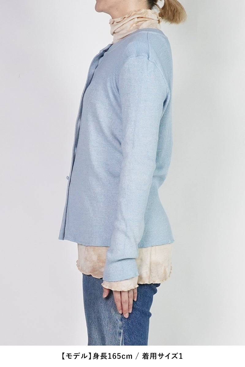 kengo(ケンゴ) garagara rib crew neck cardigan ガラガラリブクルーネックカーディガン K26SS-TP5