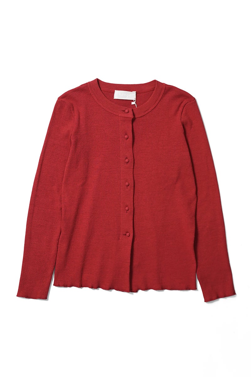 kengo(ケンゴ) garagara rib crew neck cardigan ガラガラリブクルーネックカーディガン K26SS-TP5