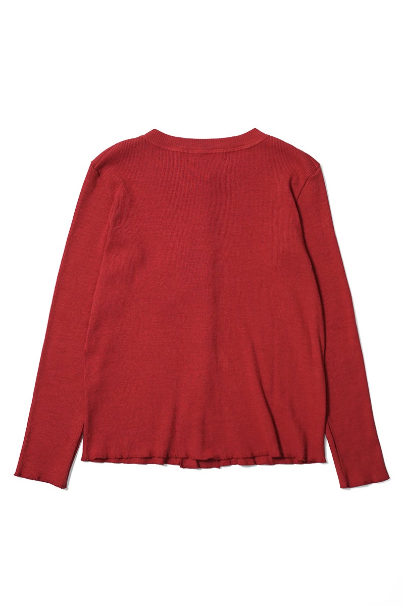 kengo(ケンゴ) garagara rib crew neck cardigan ガラガラリブクルーネックカーディガン K26SS-TP5