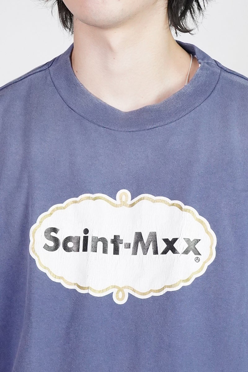 SAINT Mxxxxxx(セントマイケル) SM-MK8-0000-021 / SS T-SHIRT / SAINT MXX / NAVY Tシャツ