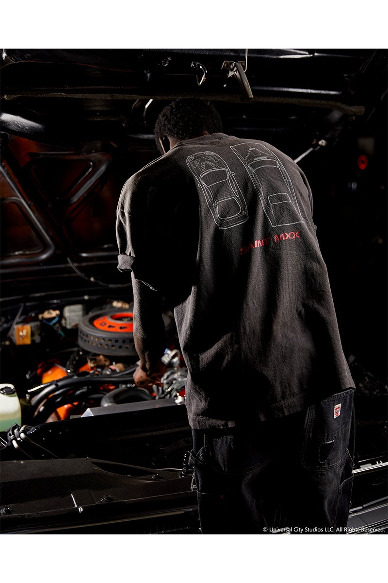 SAINT Mxxxxxx(セントマイケル) SM-MK8-0000-C06 / FF_SS T-SHIRT / FAST FURIOUS / BLK ワイルド スピード Tシャツ