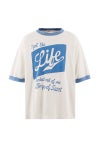 SAINT Mxxxxxx(セントマイケル) SM-MK8-0000-C16 / BOS_SS T-SHIRT / RINGER TEE / WHITE リンガーTシャツ