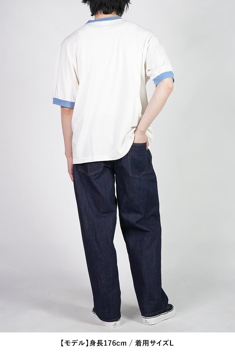 SAINT Mxxxxxx(セントマイケル) SM-MK8-0000-C16 / BOS_SS T-SHIRT / RINGER TEE / WHITE リンガーTシャツ