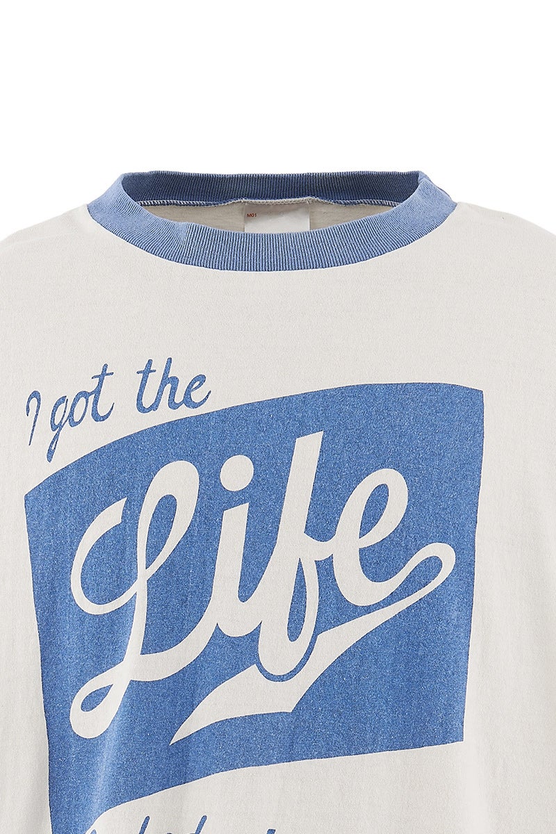 SAINT Mxxxxxx(セントマイケル) SM-MK8-0000-C16 / BOS_SS T-SHIRT / RINGER TEE / WHITE リンガーTシャツ