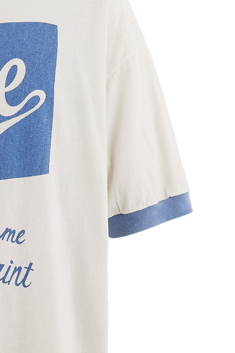 SAINT Mxxxxxx(セントマイケル) SM-MK8-0000-C16 / BOS_SS T-SHIRT / RINGER TEE / WHITE リンガーTシャツ