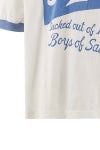 SAINT Mxxxxxx(セントマイケル) SM-MK8-0000-C16 / BOS_SS T-SHIRT / RINGER TEE / WHITE リンガーTシャツ