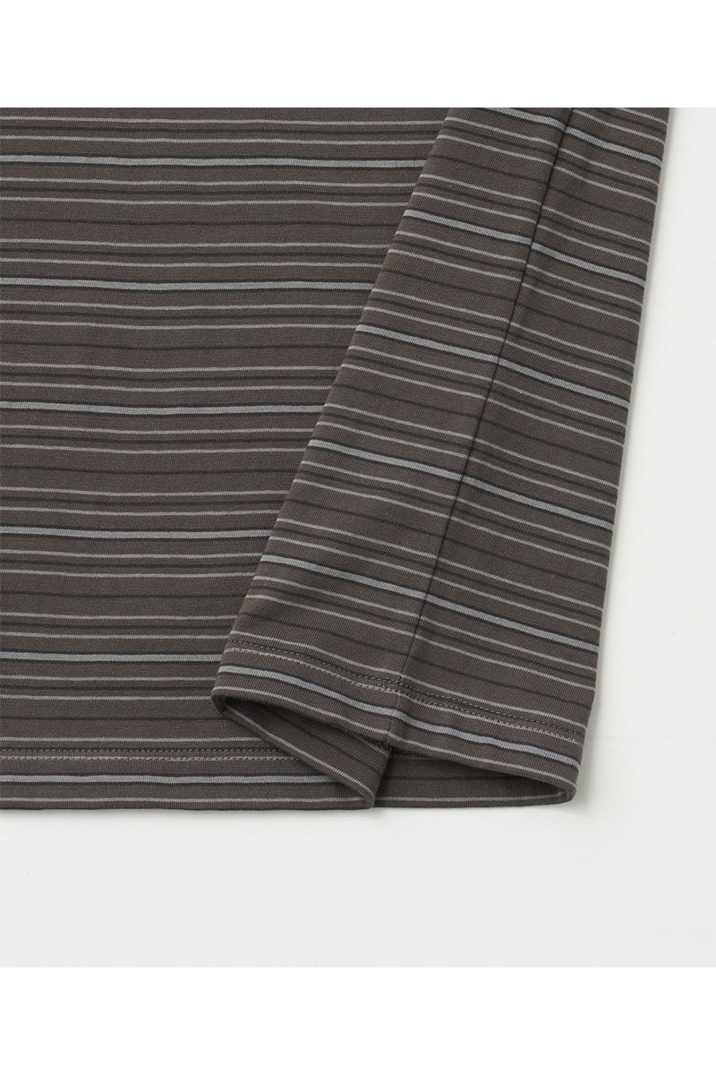 ANOTHER OFFICE(アナザーオフィス) Ordinary Multi Stripe Pocket TEE オーディナリーマルチストライプポケットTシャツ AOFSTS016