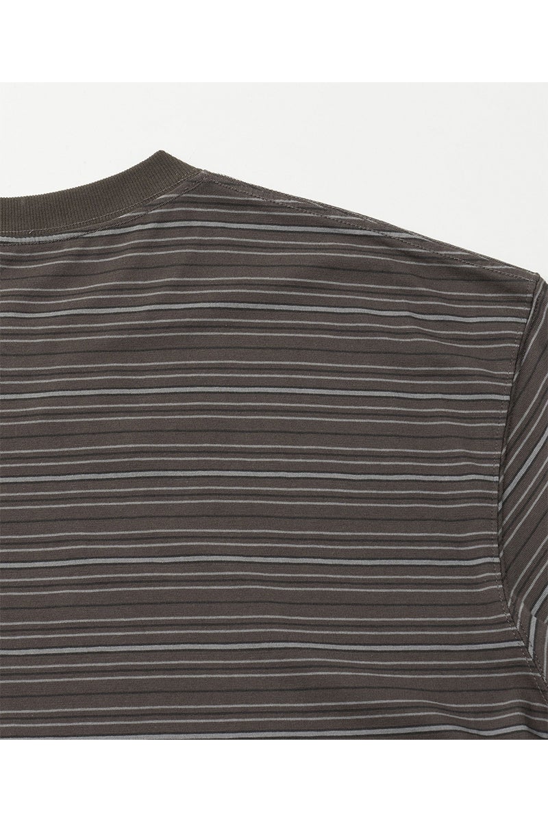 ANOTHER OFFICE(アナザーオフィス) Ordinary Multi Stripe Pocket TEE オーディナリーマルチストライプポケットTシャツ AOFSTS016