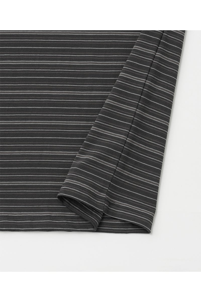 ANOTHER OFFICE(アナザーオフィス) Ordinary Multi Stripe Pocket TEE オーディナリーマルチストライプポケットTシャツ AOFSTS016