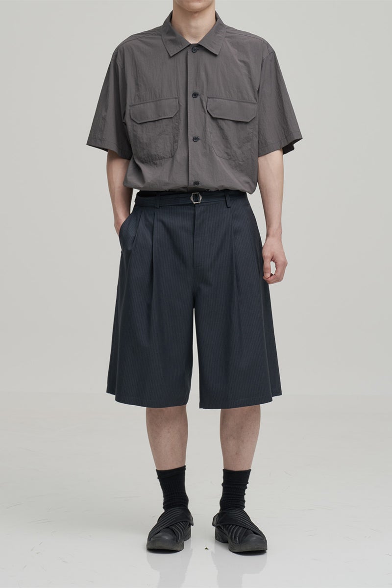 ANOTHER OFFICE(アナザーオフィス) Hemingway Stripe Bermuda Pants ヘミングウェイストライプバミューダパンツ AOGSPT013