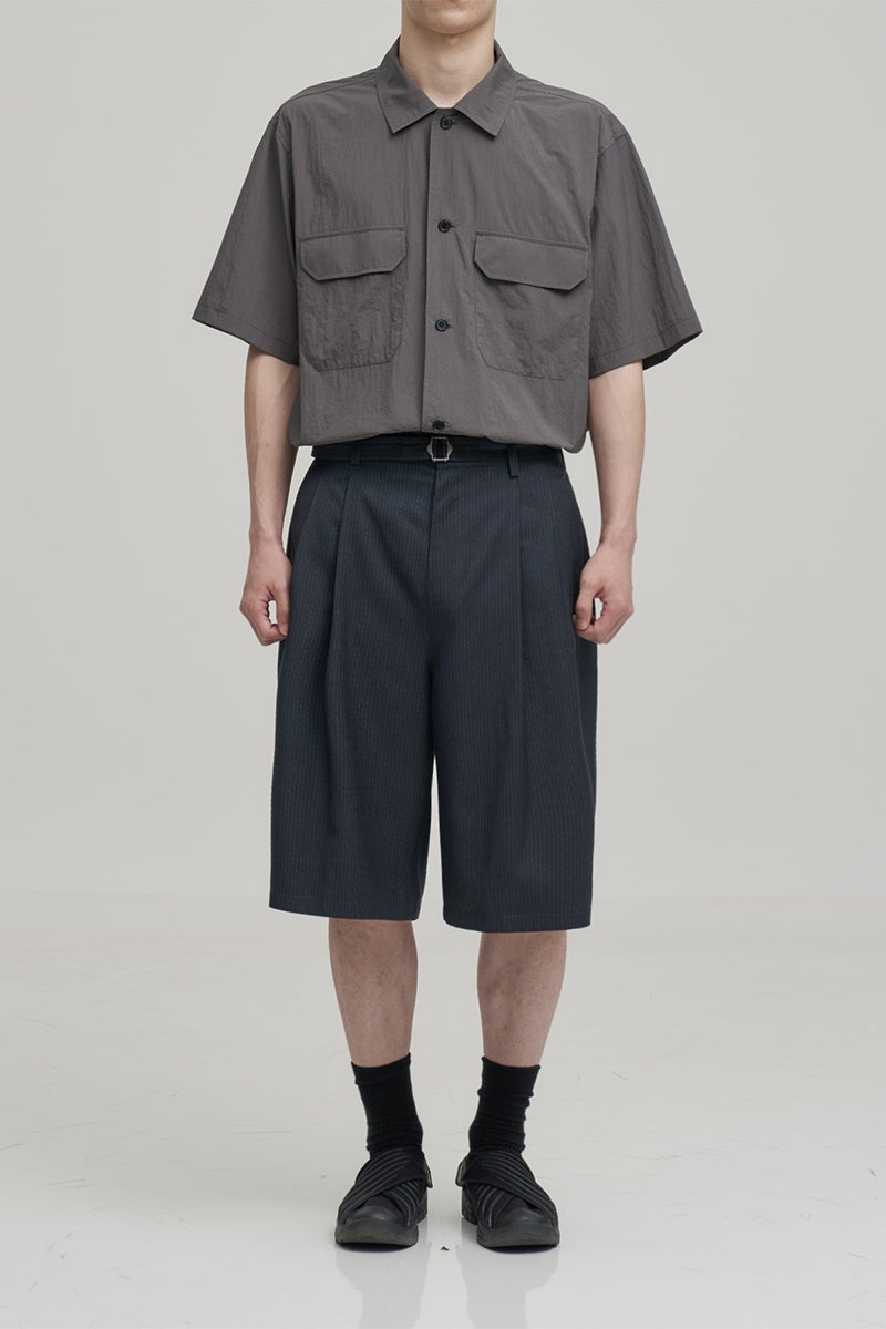 ANOTHER OFFICE(アナザーオフィス) Hemingway Stripe Bermuda Pants ヘミングウェイストライプバミューダパンツ AOGSPT013