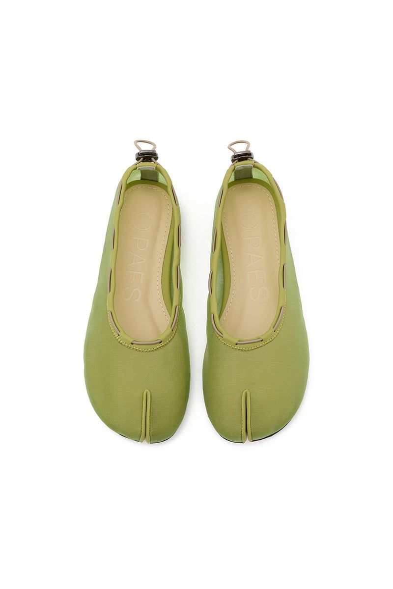 PAES(ペイズ) 20256 Mesh Air String Flat Pumps メッシュエアーストリングフラットパンプス