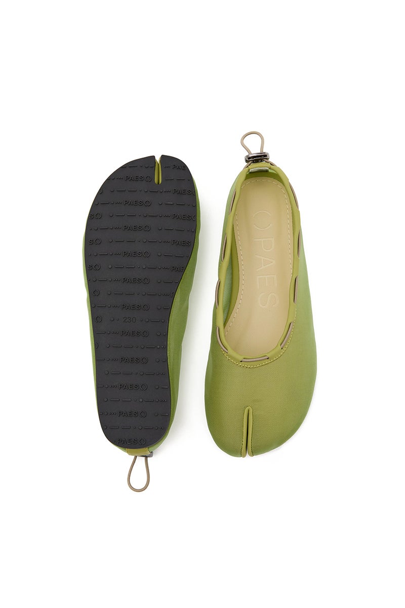 PAES(ペイズ) 20256 Mesh Air String Flat Pumps メッシュエアーストリングフラットパンプス