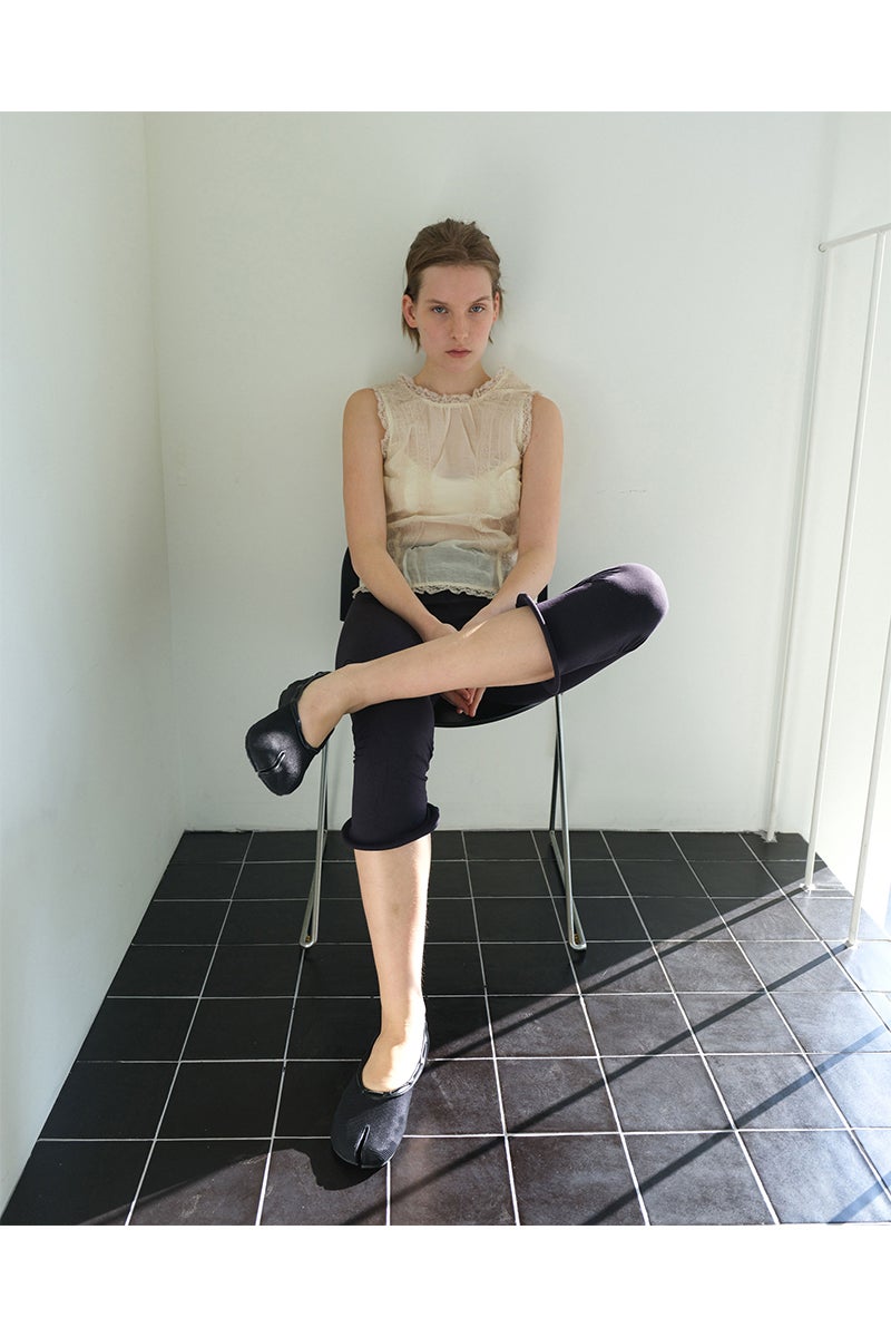 PAES(ペイズ) 20256 Mesh Air String Flat Pumps メッシュエアーストリングフラットパンプス