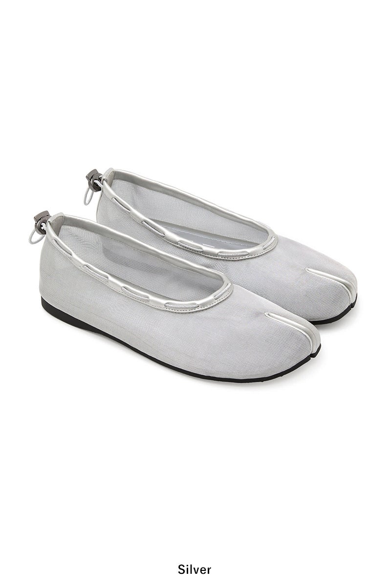 PAES(ペイズ) 20256 Mesh Air String Flat Pumps メッシュエアーストリングフラットパンプス