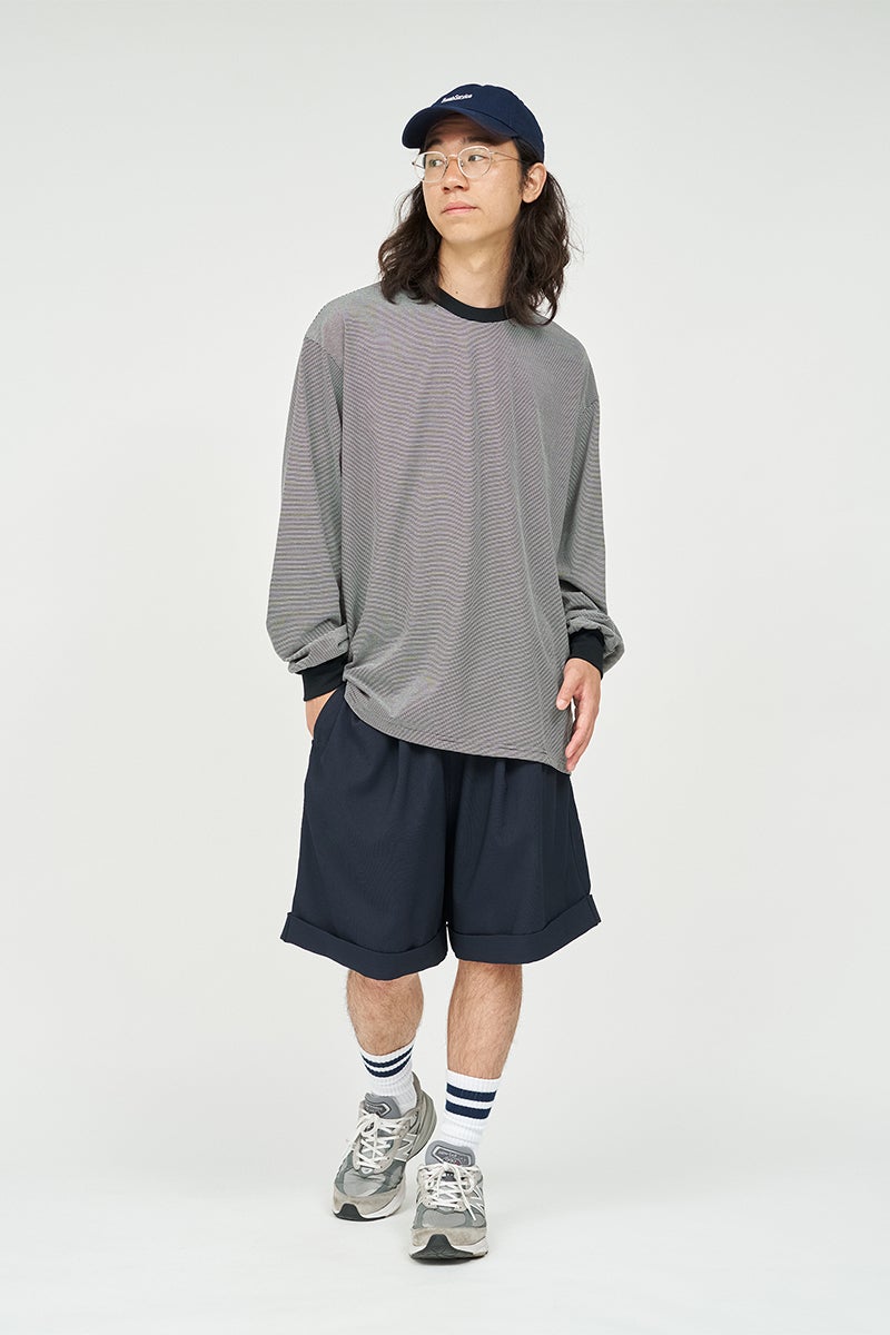FreshService(フレッシュサービス) MICRO BORDER L/S TEE マイクロボーダー長袖Tシャツ FSC262-70050B