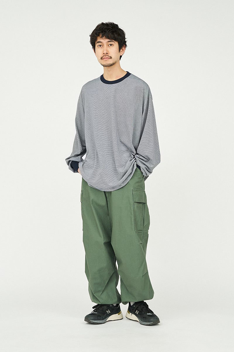 FreshService(フレッシュサービス) MICRO BORDER L/S TEE マイクロボーダー長袖Tシャツ FSC262-70050B