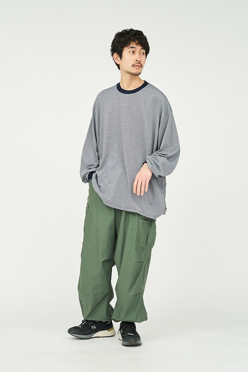 FreshService(フレッシュサービス) MICRO BORDER L/S TEE マイクロボーダー長袖Tシャツ FSC262-70050B