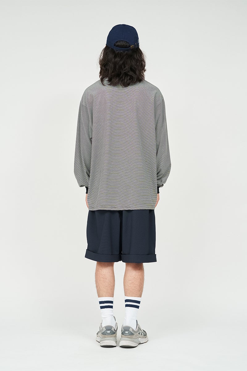 FreshService(フレッシュサービス) MICRO BORDER L/S TEE マイクロボーダー長袖Tシャツ FSC262-70050B
