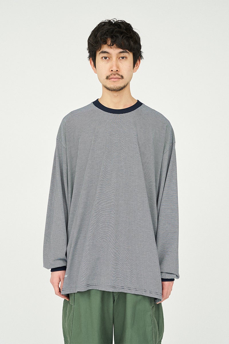 FreshService(フレッシュサービス) MICRO BORDER L/S TEE マイクロボーダー長袖Tシャツ FSC262-70050B
