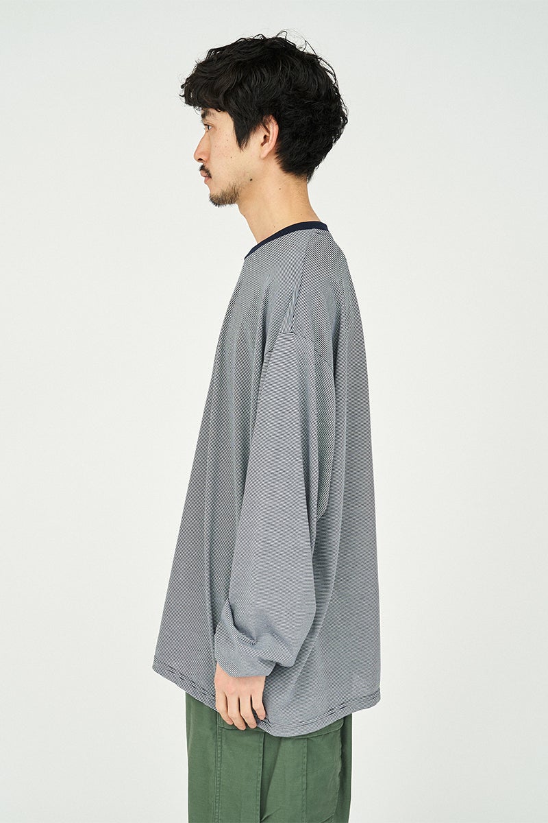FreshService(フレッシュサービス) MICRO BORDER L/S TEE マイクロボーダー長袖Tシャツ FSC262-70050B