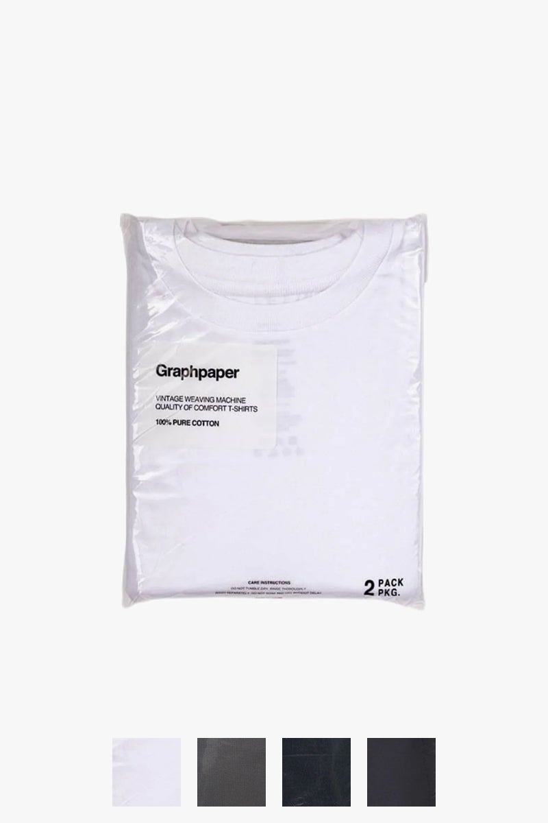 Graphpaper(グラフペーパー) 2-Pack Crew Neck Tee 2パッククルーネックTシャツ GU262-70013B