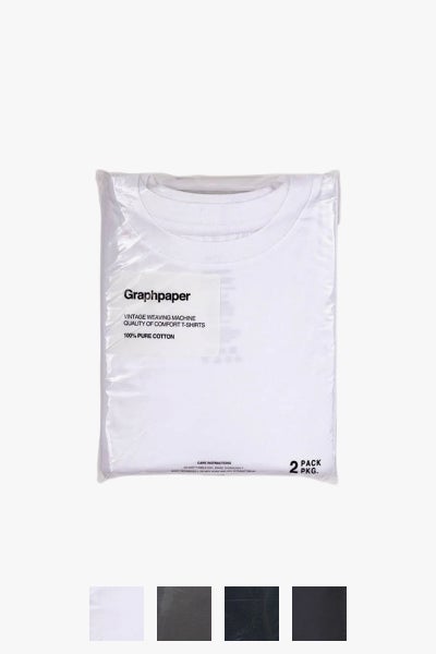 Graphpaper(グラフペーパー) 2-Pack Crew Neck Tee 2パッククルーネックTシャツ GU262-70013B