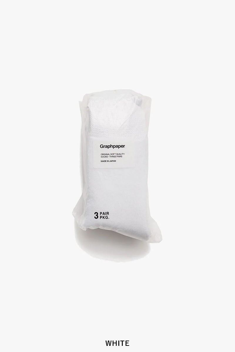 Graphpaper(グラフペーパー) 3-Pack Socks 3パックソックス GU262-90028B