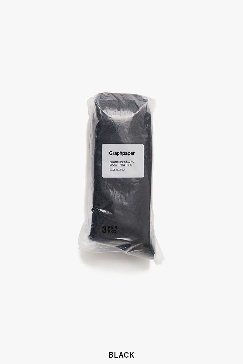 Graphpaper(グラフペーパー) 3-Pack Socks 3パックソックス GU262-90028B